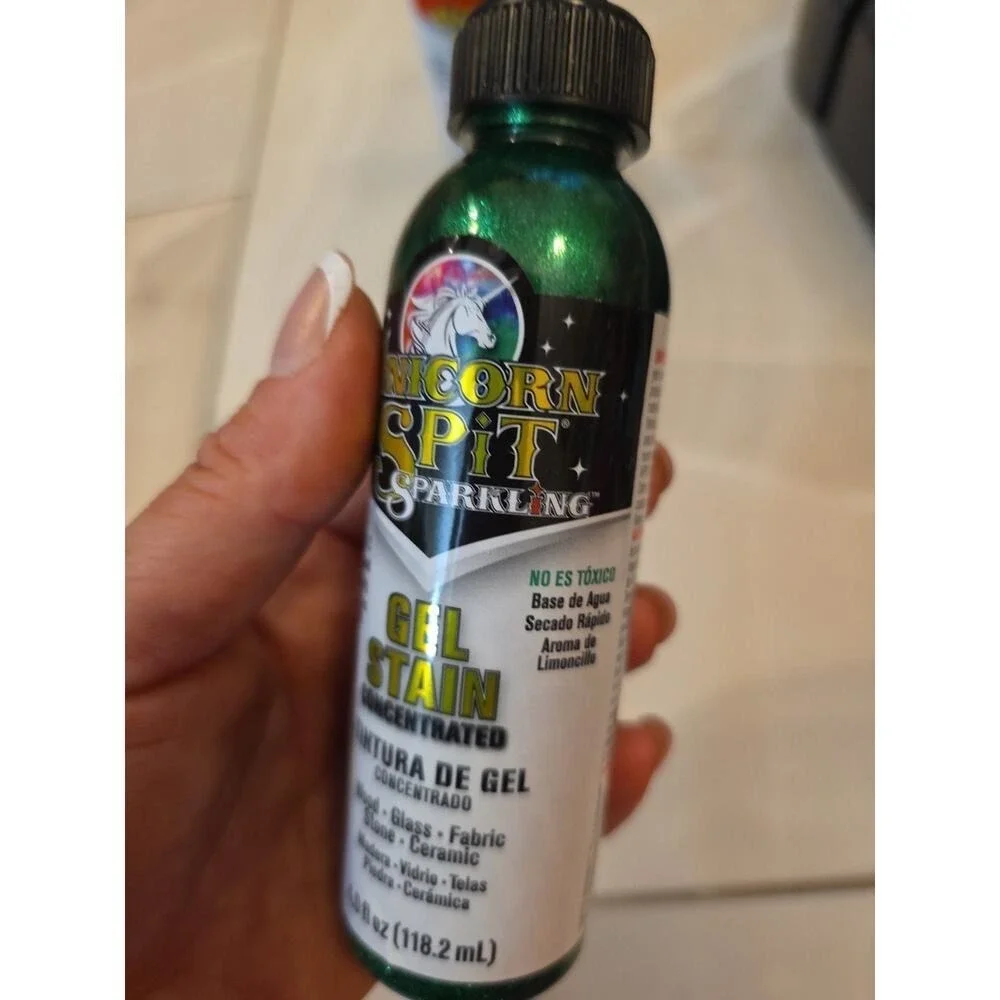 5770007 Gel Stain and Glaze, Dragon's Belly 4.0 FL OZ Bottle, Green D4